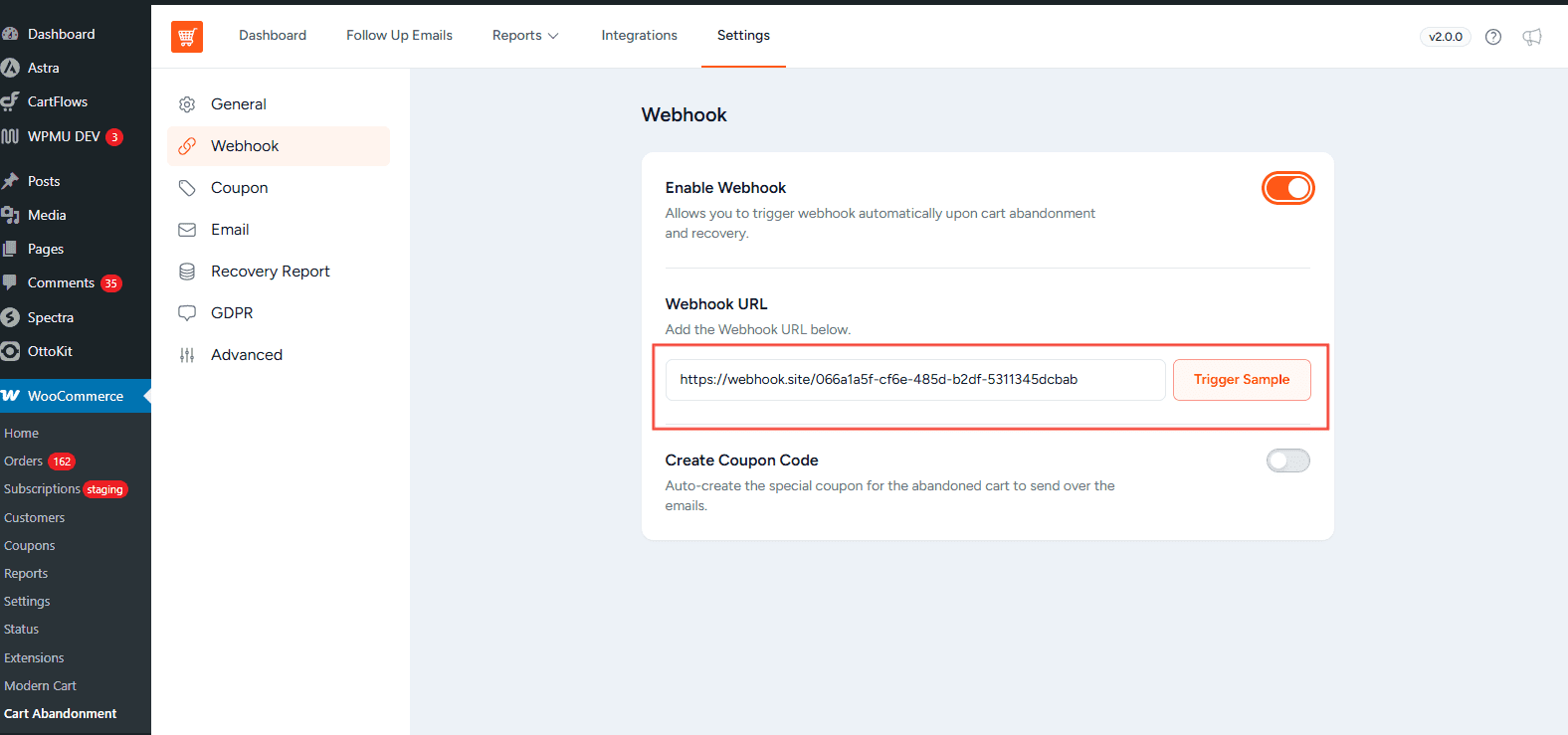 Webhook Zapier 1