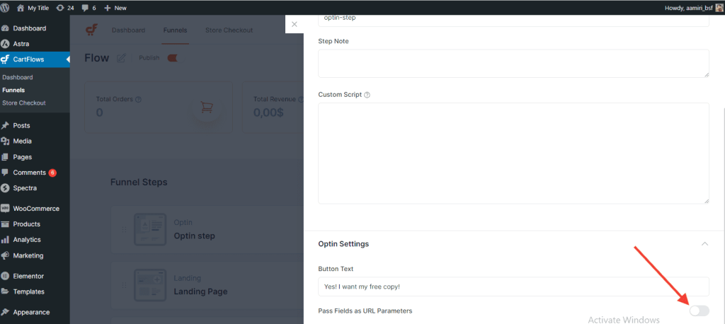 Cartflows Optin Pass Variable URL 1 1024x458