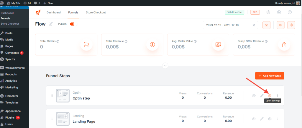 Cartflows Option Step Settings 1024x436