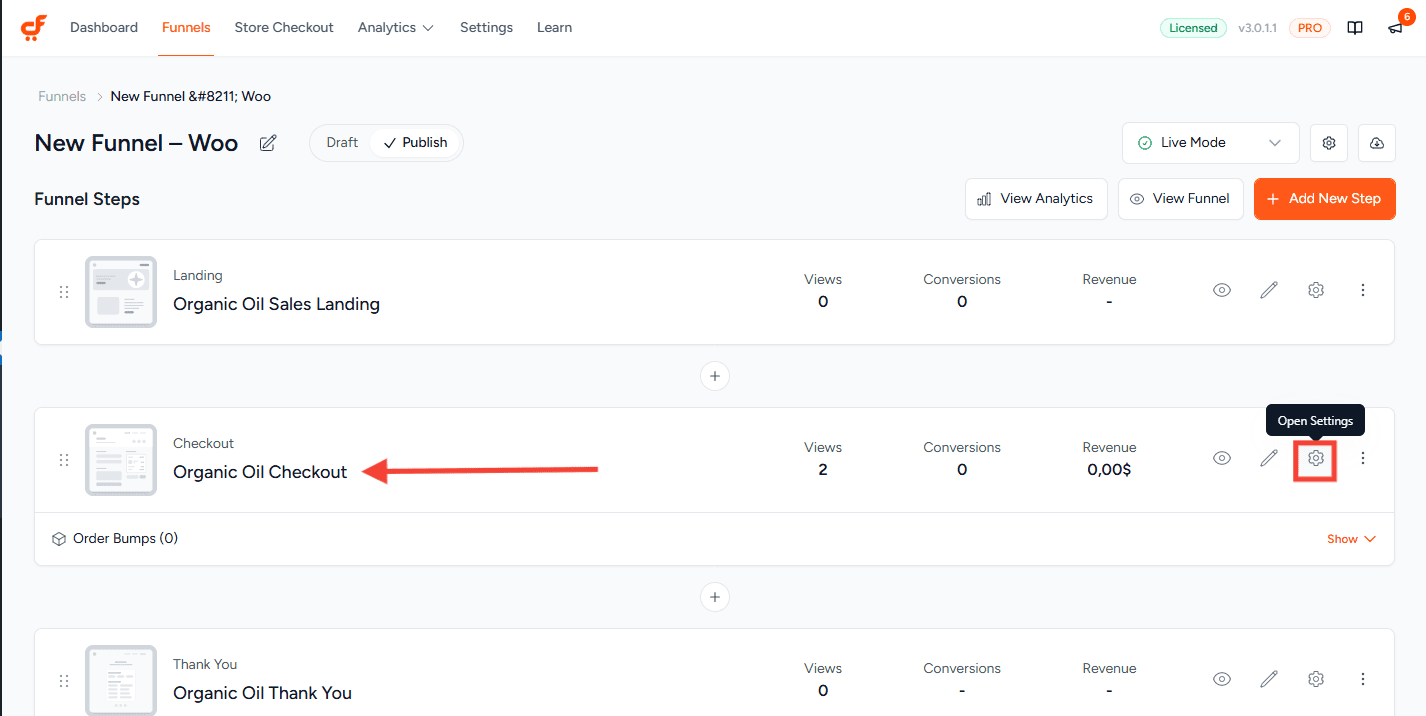 cartflows checkout settings 3.0