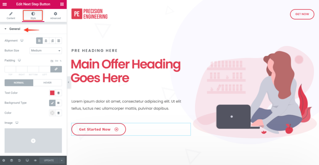 Cartflows Next Step Style Setting 1 1024x531