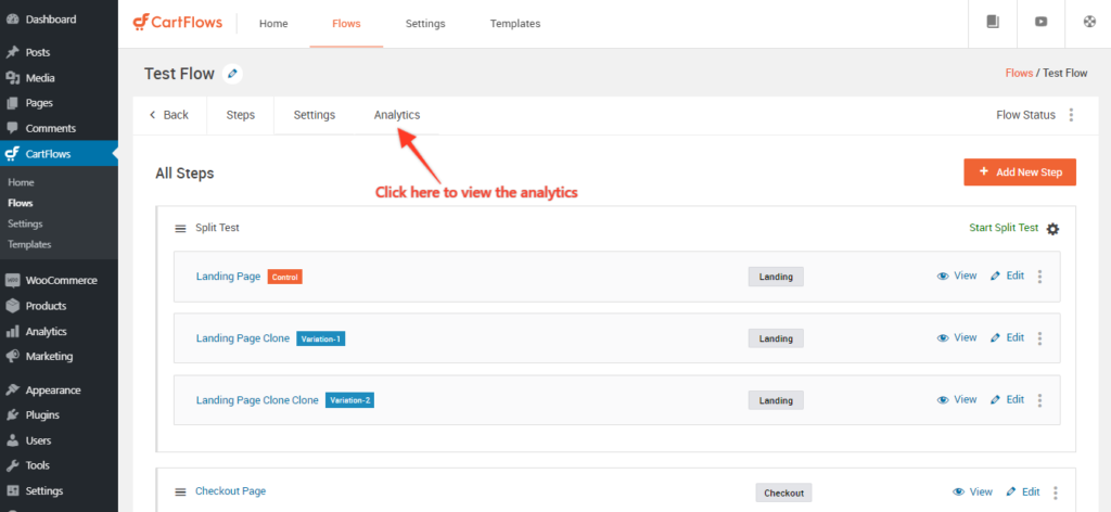 Cartflows Split Testing Analytics 1024x472