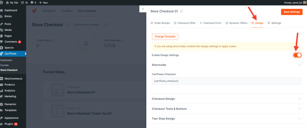 Cartflopws Design Settings Options 1024x429