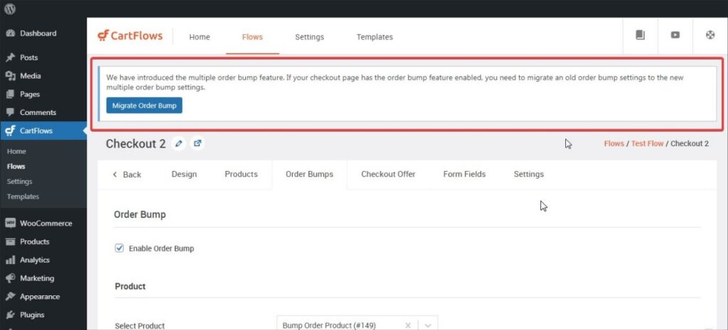Cartflows Order Bump Migration Notice 1024x465