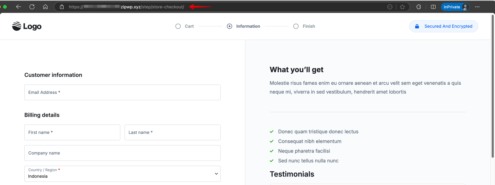How to Override the WooCommerce Checkout Page Checkout page URL before enabling Override Store Checkout option