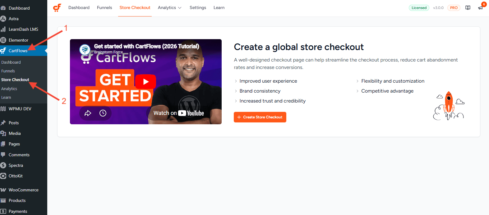 cartflows store checkout 3.0