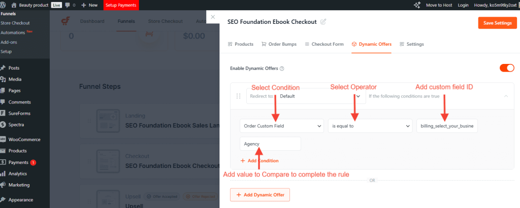Cartflows Dynamic Offer Condition 1024x410