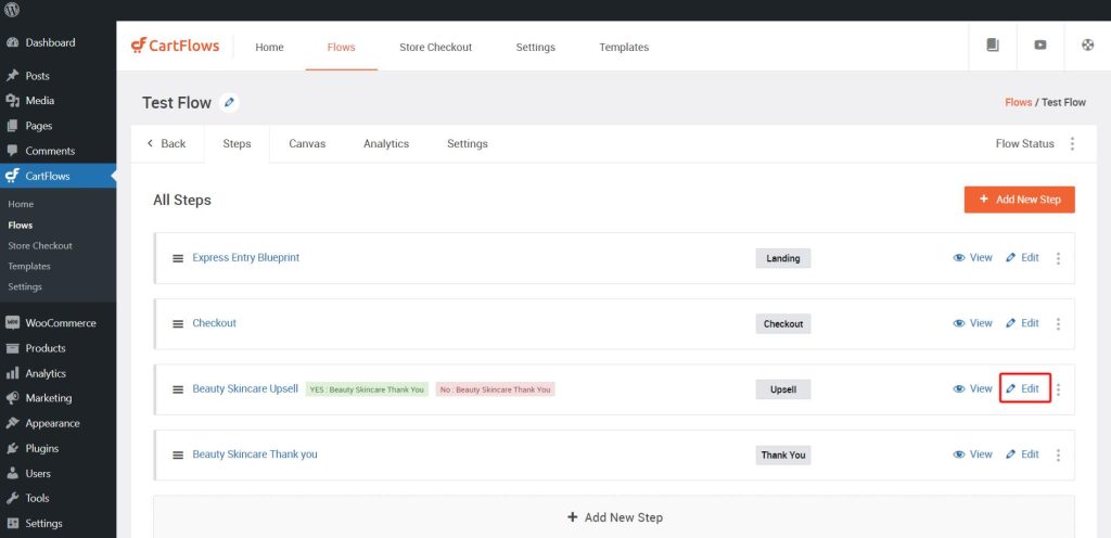 Cartflows Edit Upsell Step 1024x496