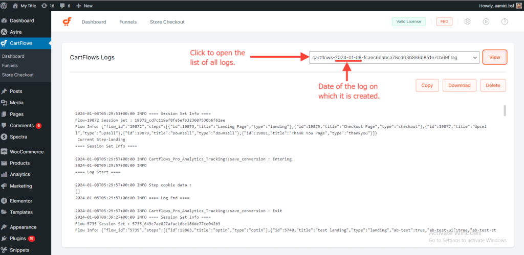 Cartflows Select Log 1024x499