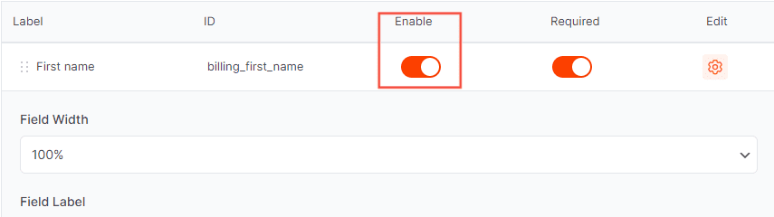 Cartflows Checkout Form Field Enable