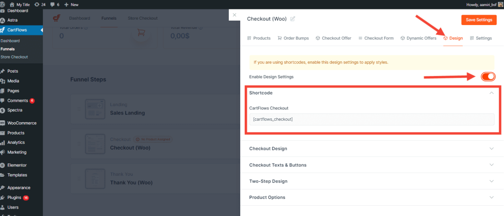 Cartflows Checkout Shortcode 1024x440