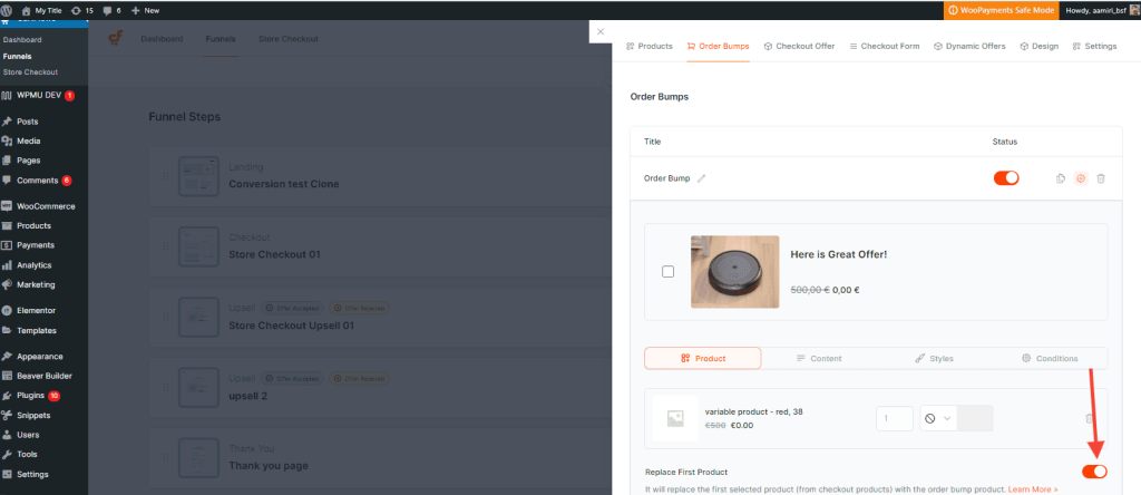 How To Replace First Product On The Checkout Page With Order Bump 1 1024x444