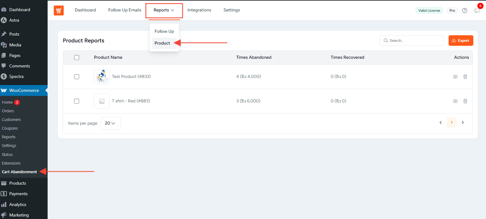 Product Reports